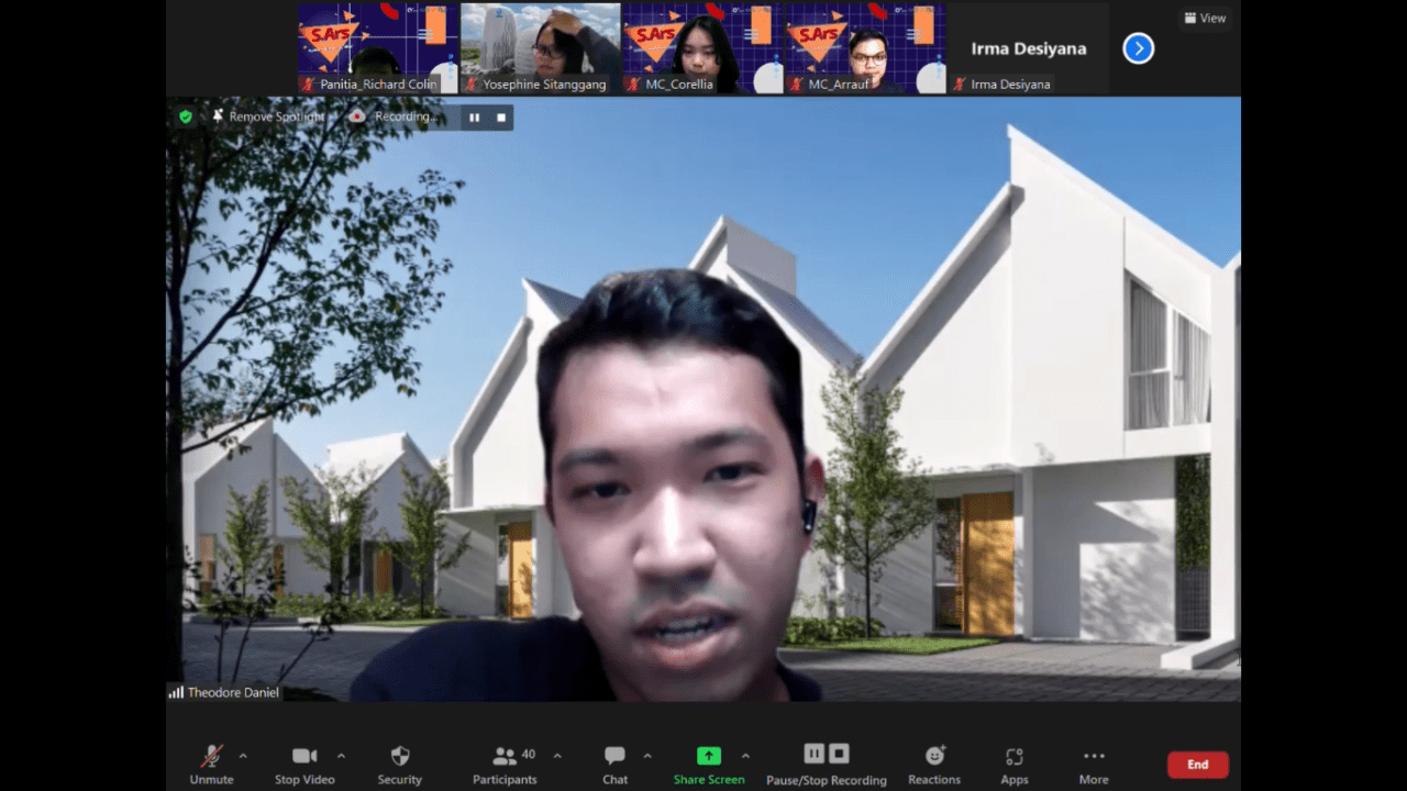HIMARS UMN Adakan Webinar Sharing Pengalaman Alumni Setelah Lulus dari Arsitektur UMN